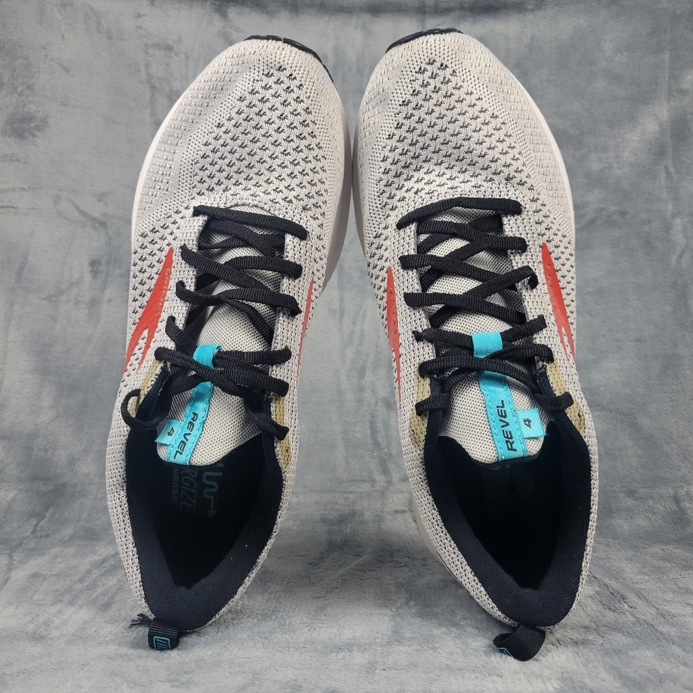 Brooks Revel 4 Gray/Red Road Running Shoes Men's Size 9 - Picture 8 of 9